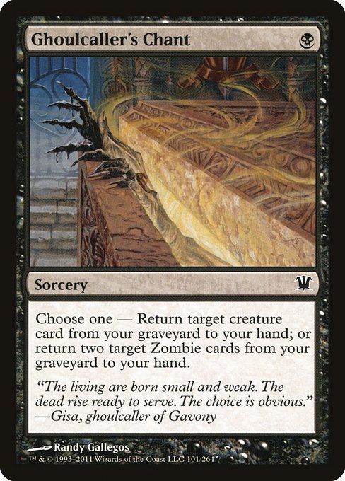 Carta MTG-Canto dell’Evocaghoul-Innistrad-101-ITA-EX- C