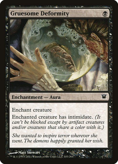 Carta MTG-Deformità Raccapricciante-Innistrad-103-ITA-EX- C