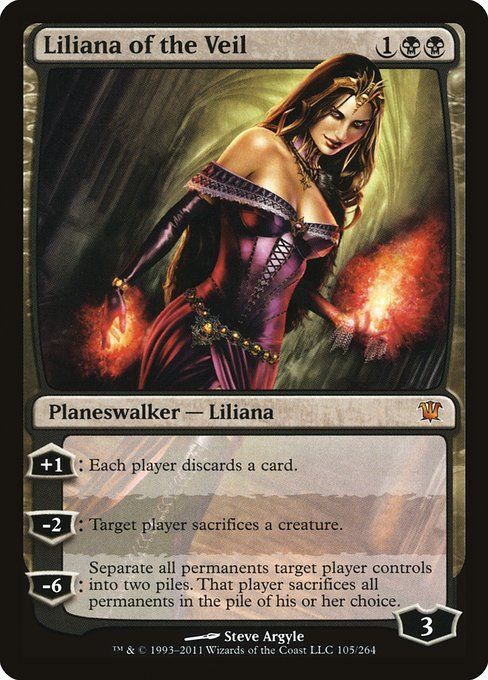 Carta MTG-Liliana del Velo-Innistrad-105-ITA-EX- M