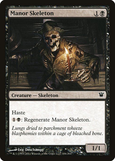 Carta MTG-Scheletro del Maniero-Innistrad-106-ITA-EX- C