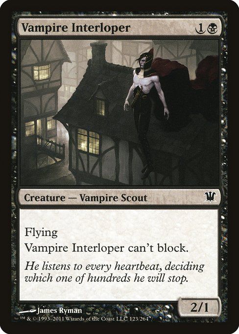 Carta MTG-Vampiro Intruso-Innistrad-123-ITA-EX- C