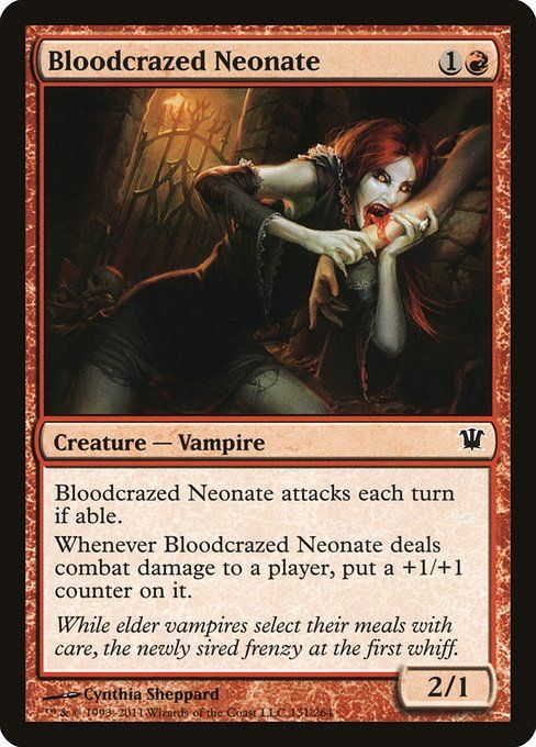 Carta MTG-Bloodcrazed Neonate-Innistrad-131-EN-EX- C