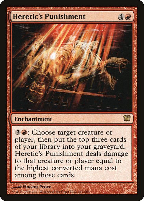 Carta MTG-Punizione dell’Eretico-Innistrad-147-ITA-EX- R