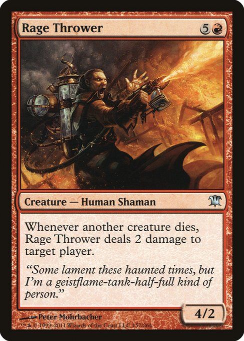 Carta MTG-Lanciatore d’Ira-Innistrad-157-ITA-EX- U