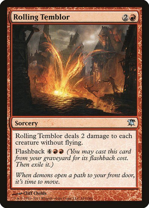 Carta MTG-Rotolamento Tellurico-Innistrad-161-ITA-EX- U