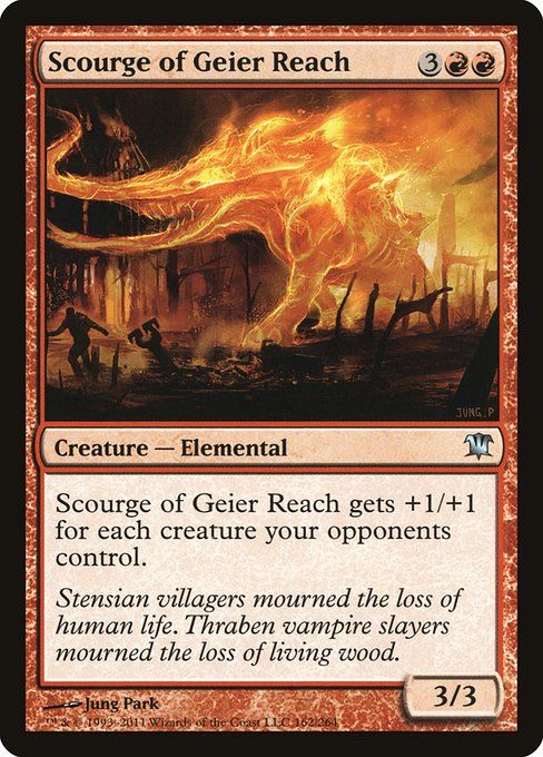 Carta MTG-Flagello delle Alture Geier-Innistrad-162-ITA-EX- U