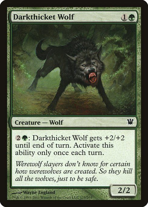 Carta MTG-Lupo della Selva Oscura-Innistrad-175-ITA-EX- C