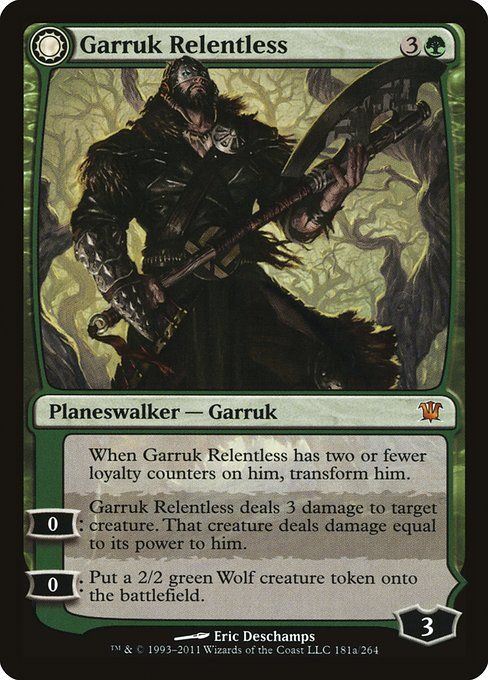 Carta MTG-Garruk Relentless // Garruk, the Veil-Cursed-Innistrad-181-EN-EX- M