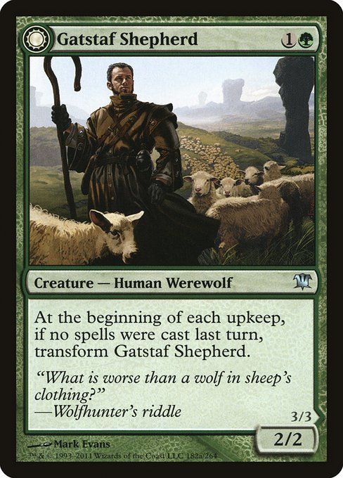 Carta MTG-Pastore di Gatstaf / Ululatore di Gatstaf-Innistrad-182-ITA-EX- U