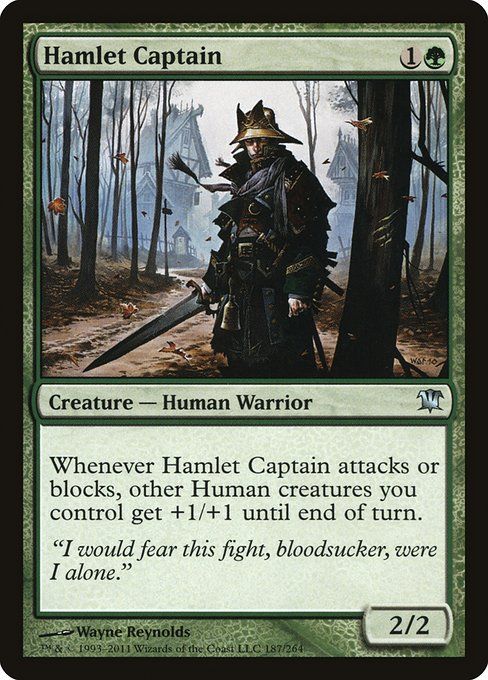 Carta MTG-Capitano del Borgo-Innistrad-187-ITA-EX- U