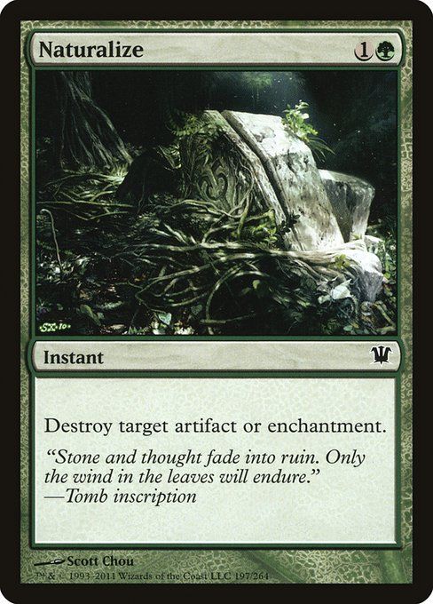 Carta MTG-Naturalize-Innistrad-197-EN-EX- C