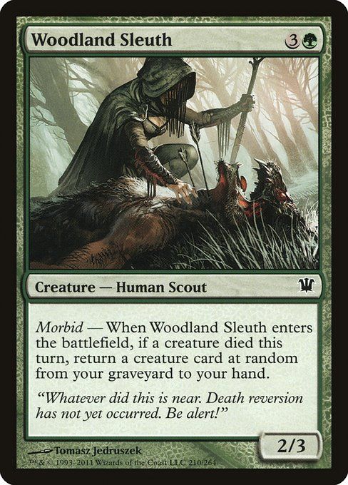 Carta MTG-Woodland Sleuth-Innistrad-210-EN-EX- C