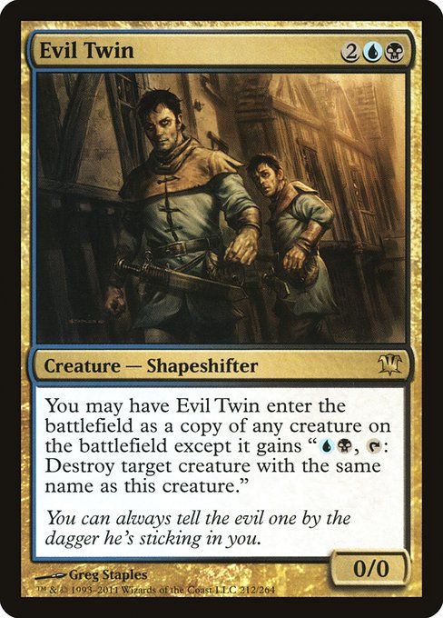 Carta MTG-Gemello Cattivo-Innistrad-212-ITA-EX- R
