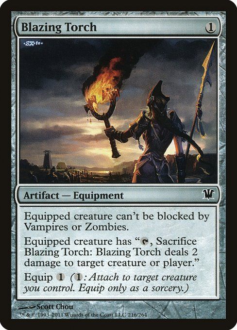 Carta MTG-Blazing Torch-Innistrad-216-EN-EX- C