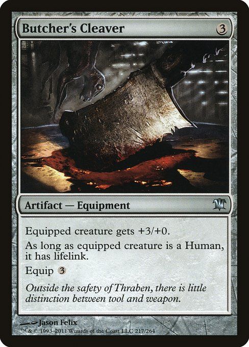Carta MTG-Butcher's Cleaver-Innistrad-217-EN-EX- U