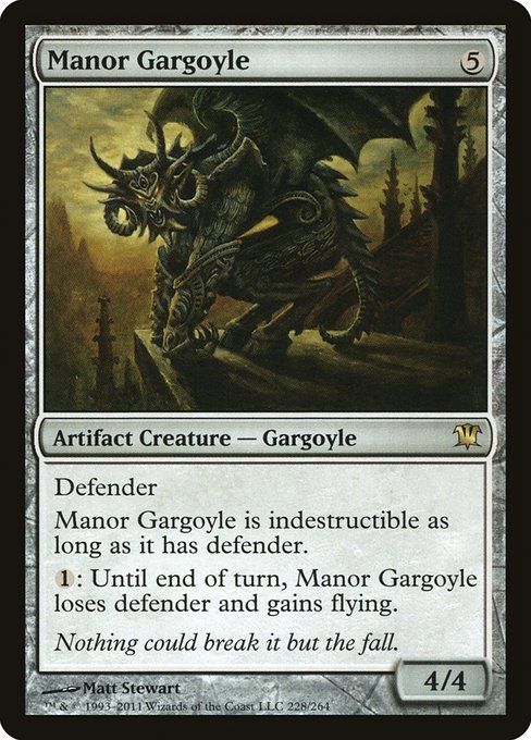 Carta MTG-Gargoyle del Maniero-Innistrad-228-ITA-EX- R