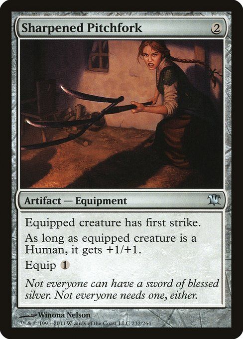 Carta MTG-Sharpened Pitchfork-Innistrad-232-EN-EX- U