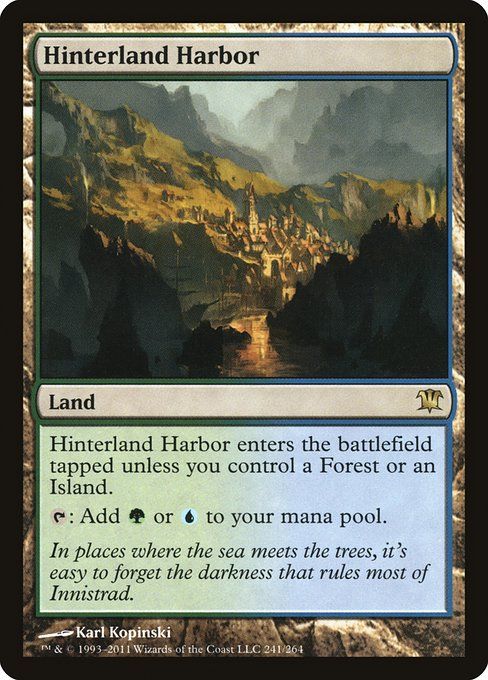 Carta MTG-Porto dell'Entroterra-Innistrad-241-ITA-EX- R  Foil