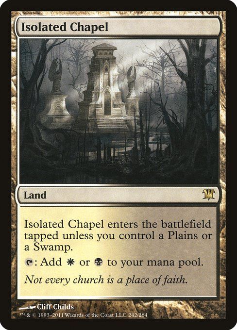 Carta MTG-Capela Isolada-Innistrad-242-POR-EX- R  Foil