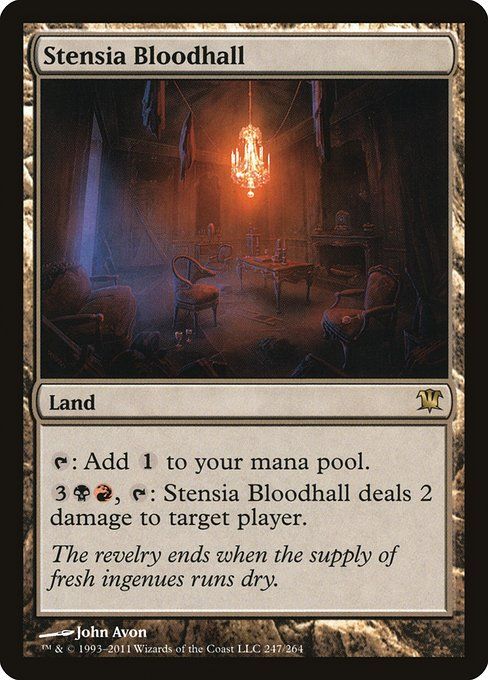 Carta MTG-Sala del Sangue di Stensia-Innistrad-247-ITA-EX- R