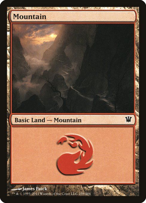 Carta MTG-Montagna (V.1)-Innistrad-259-ITA-EX- C