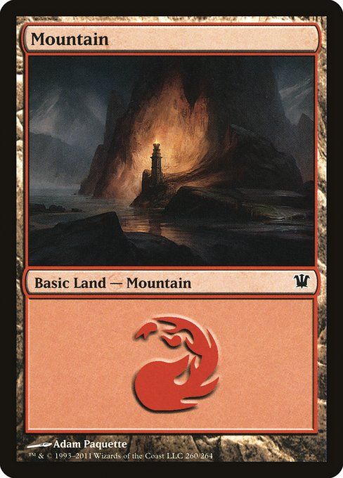 Carta MTG-Montagna (V.2)-Innistrad-260-ITA-EX- C