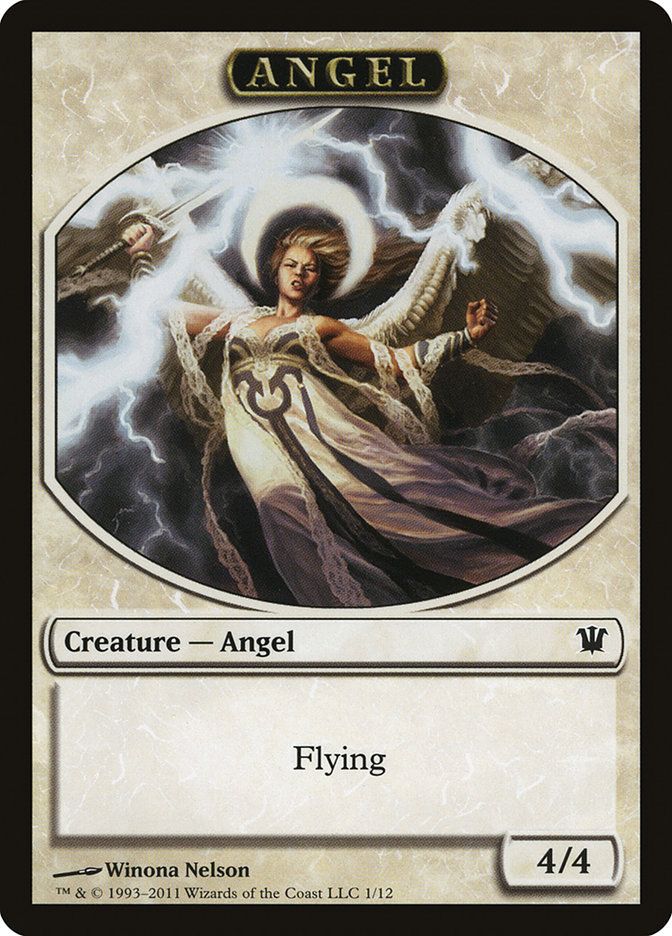 Carta MTG-Angel Token (White 4/4)-Innistrad-T1-ITA-EX-C