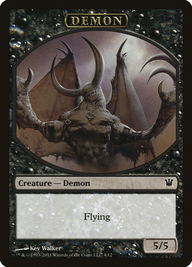 Carta MTG-Demon Token (Black 5/5)-Innistrad-T4-ITA-EX-C
