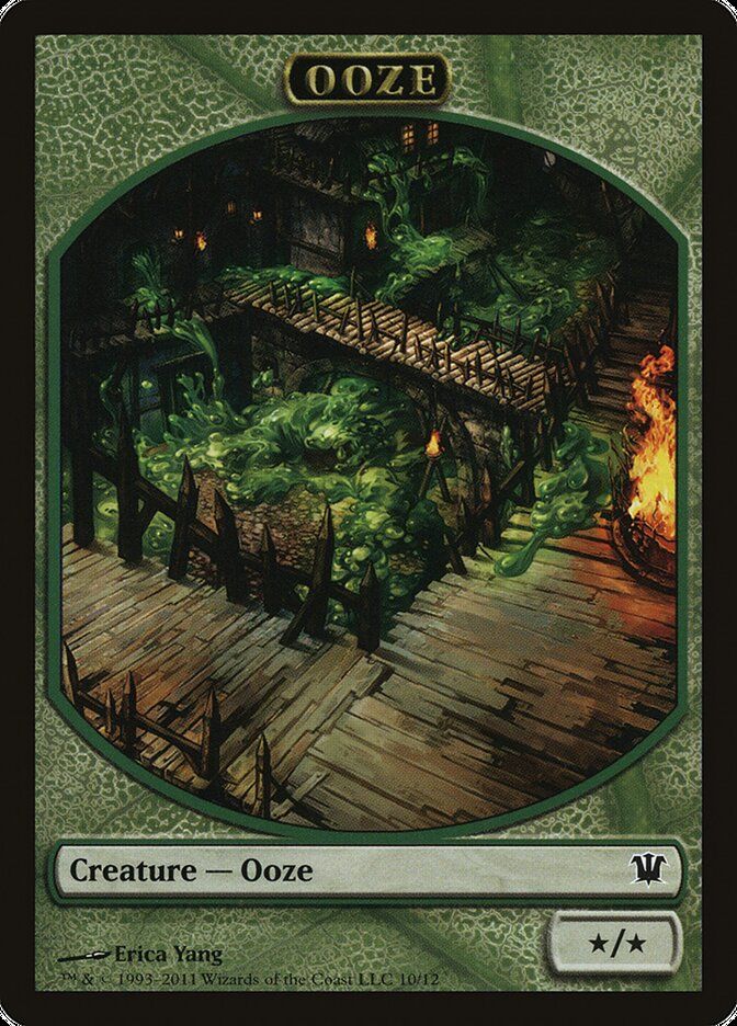 Carta MTG-Ooze Token (Green */*)-Innistrad-T10-ITA-EX-C