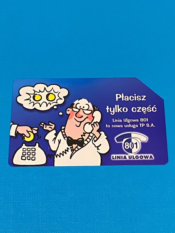 Scheda telefonica - Polonia Linia Ulgowa 801 Usata da 25 Unità(URMET)