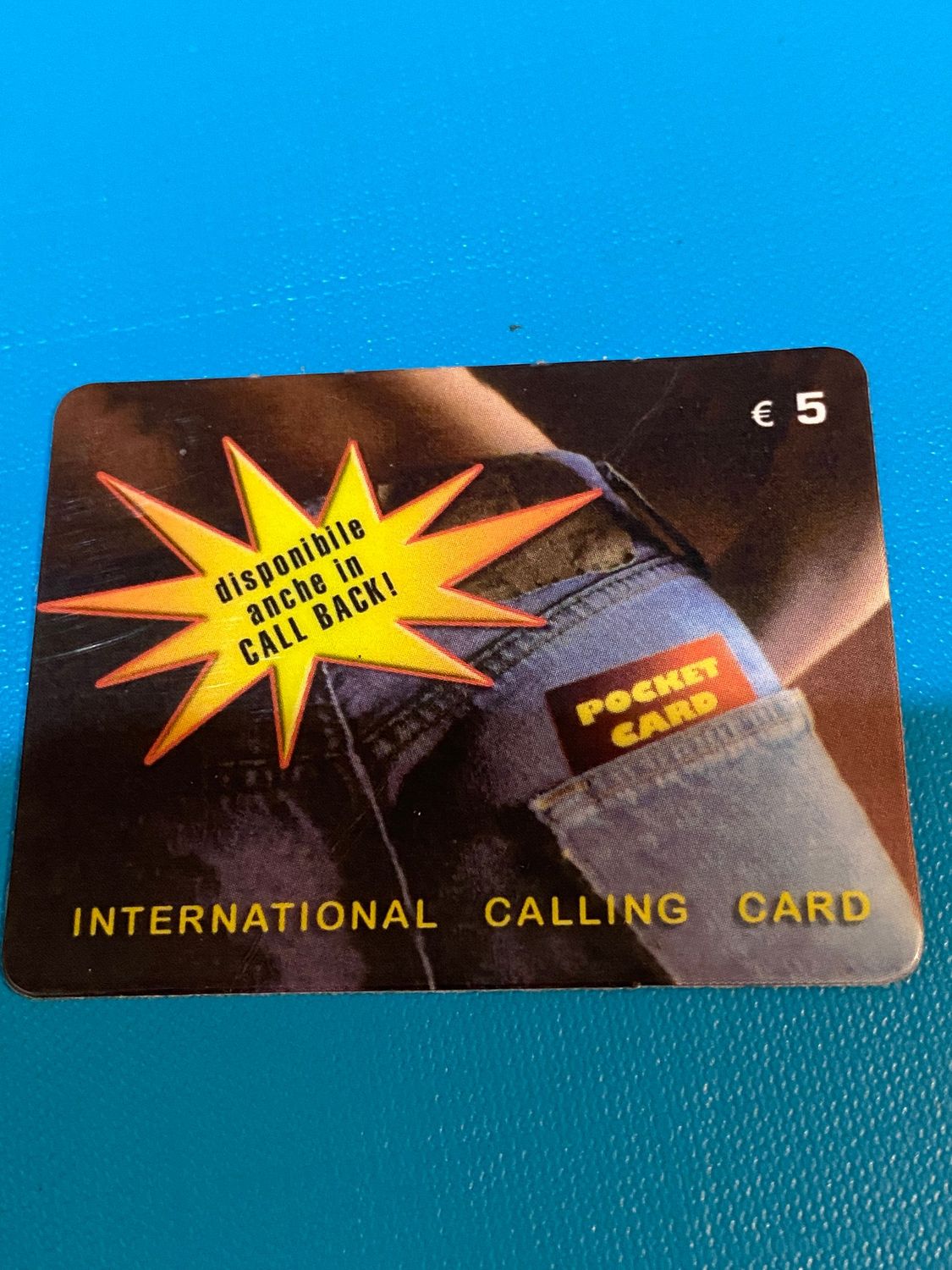 Carta telefonica prepagata - Jeans Pocket Card Usata $5 Remote Controll