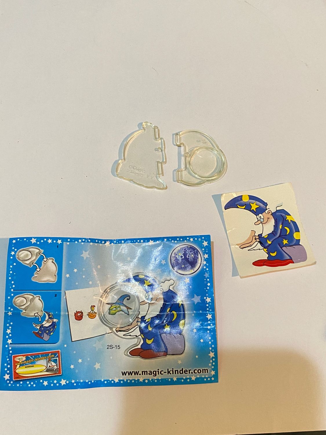 kinder sorpresa 2S-15  - Magic Oggetti Mago e lente d'ingradimento + BPZ