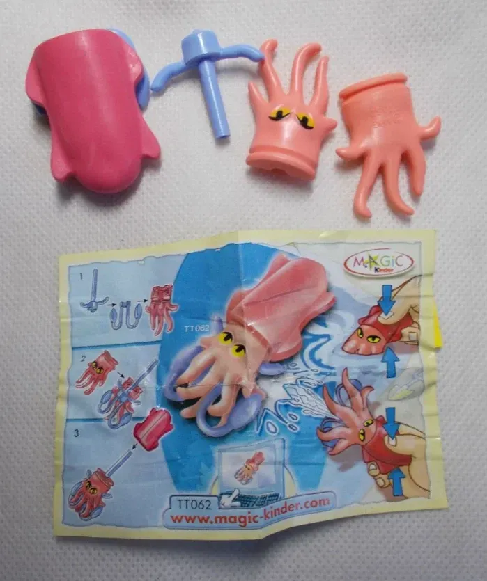 Kinder sorpresa TT062 - Animali Marini Piovra + Bpz