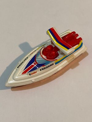 kinder sorpresa K01 N.40  - Motoscafo off-shore bianco rosso (componibile) no BPZ