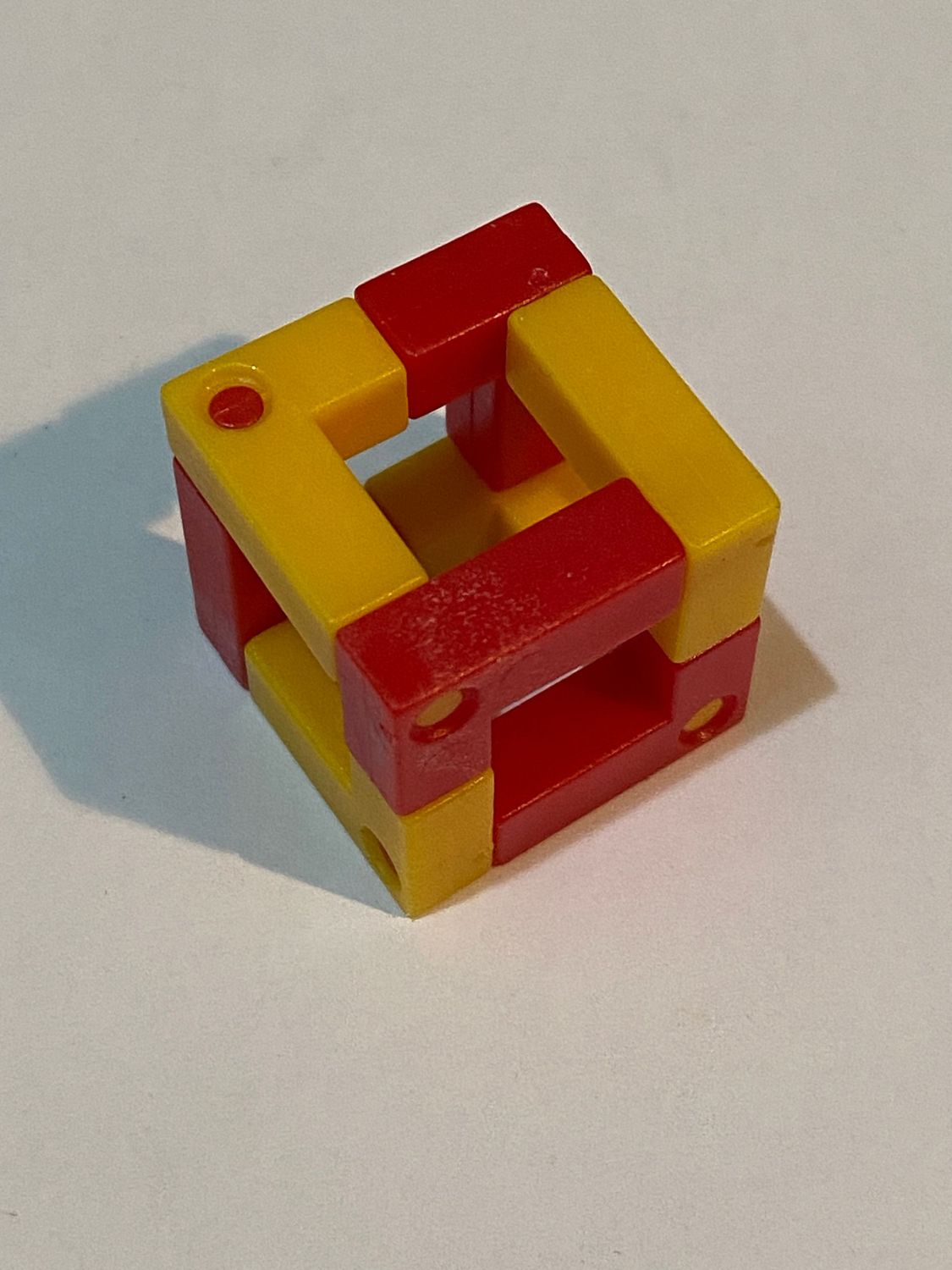 kinder sorpresa K01 N.14  - Cubo Giallo e rosso (componibile) no BPZ