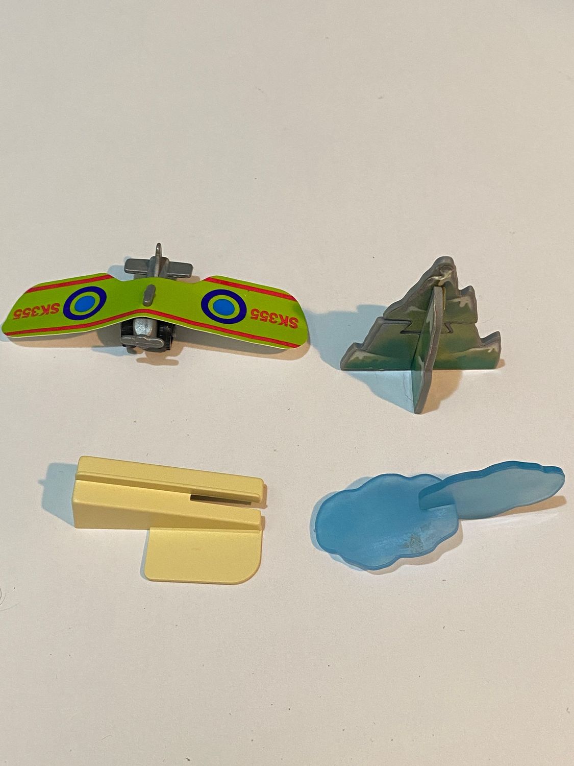 kinder sorpresa K01 N.1  - Aereo rampa Bianca variante (componibile) no BPZ