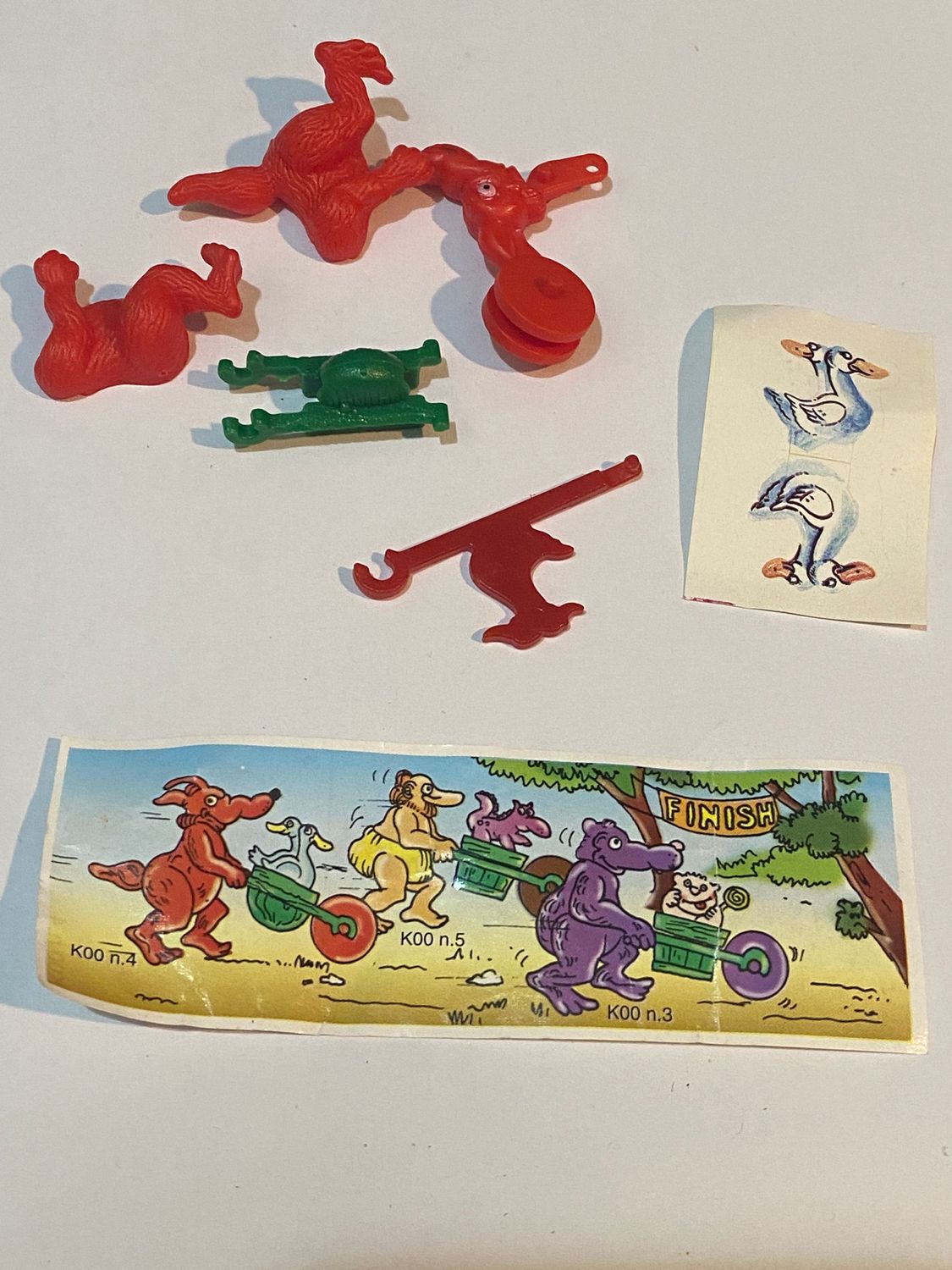 kinder sorpresa K00 N°4 - Volpe e carriola (componibile) + BPZ