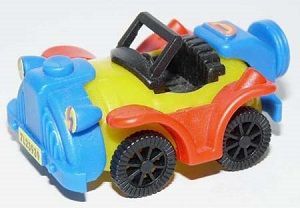kinder sorpresa K96 N.45 - Auto Gialla Blu e Rossa (componibile) no BPZ