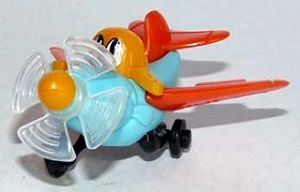 kinder sorpresa K03 N.60  - Aereo celeste ali arancioni (componibile) no BPZ