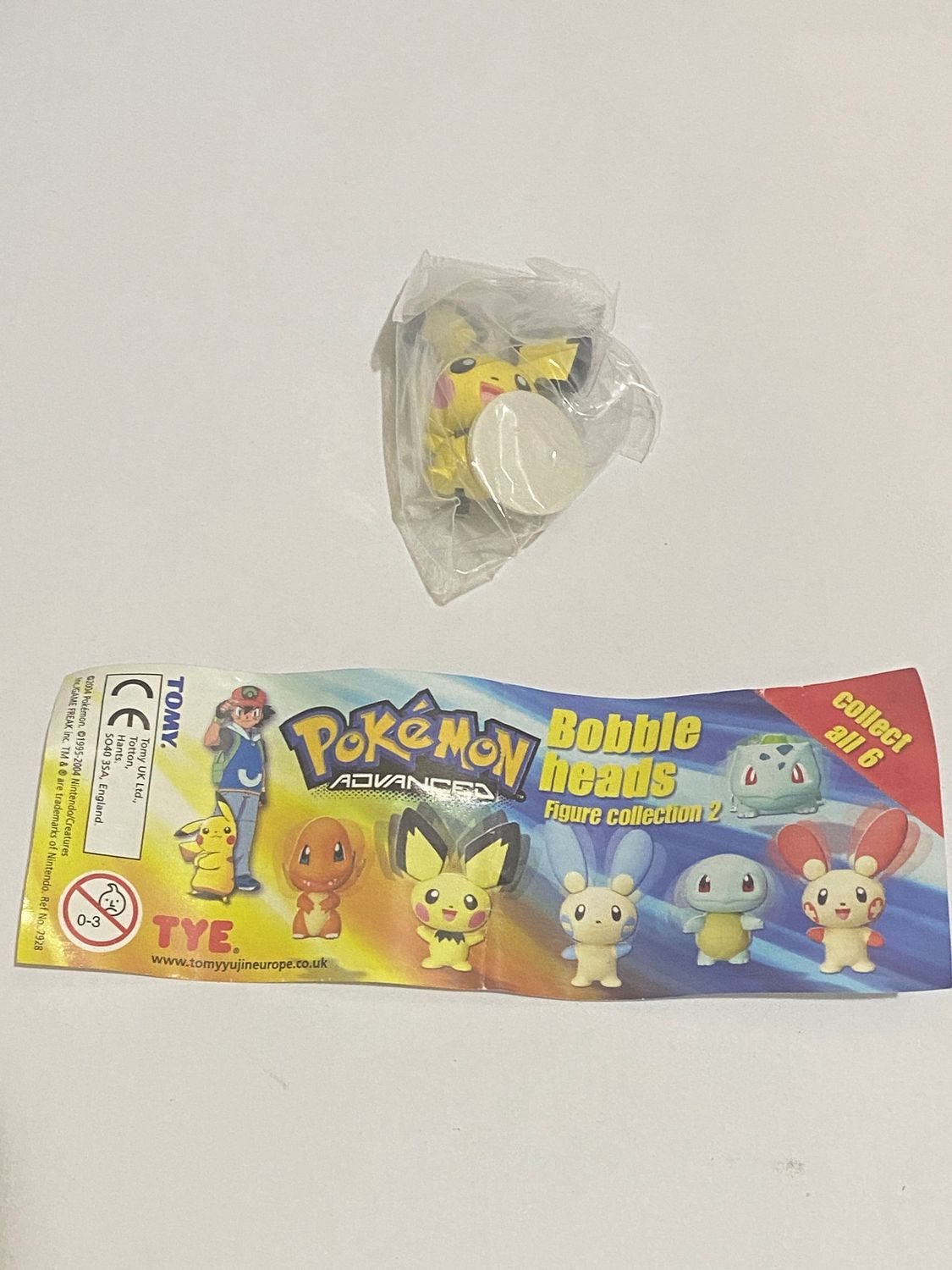 TOMY Personaggio Pokemon Bobble heads Collection Pichu no BPZ