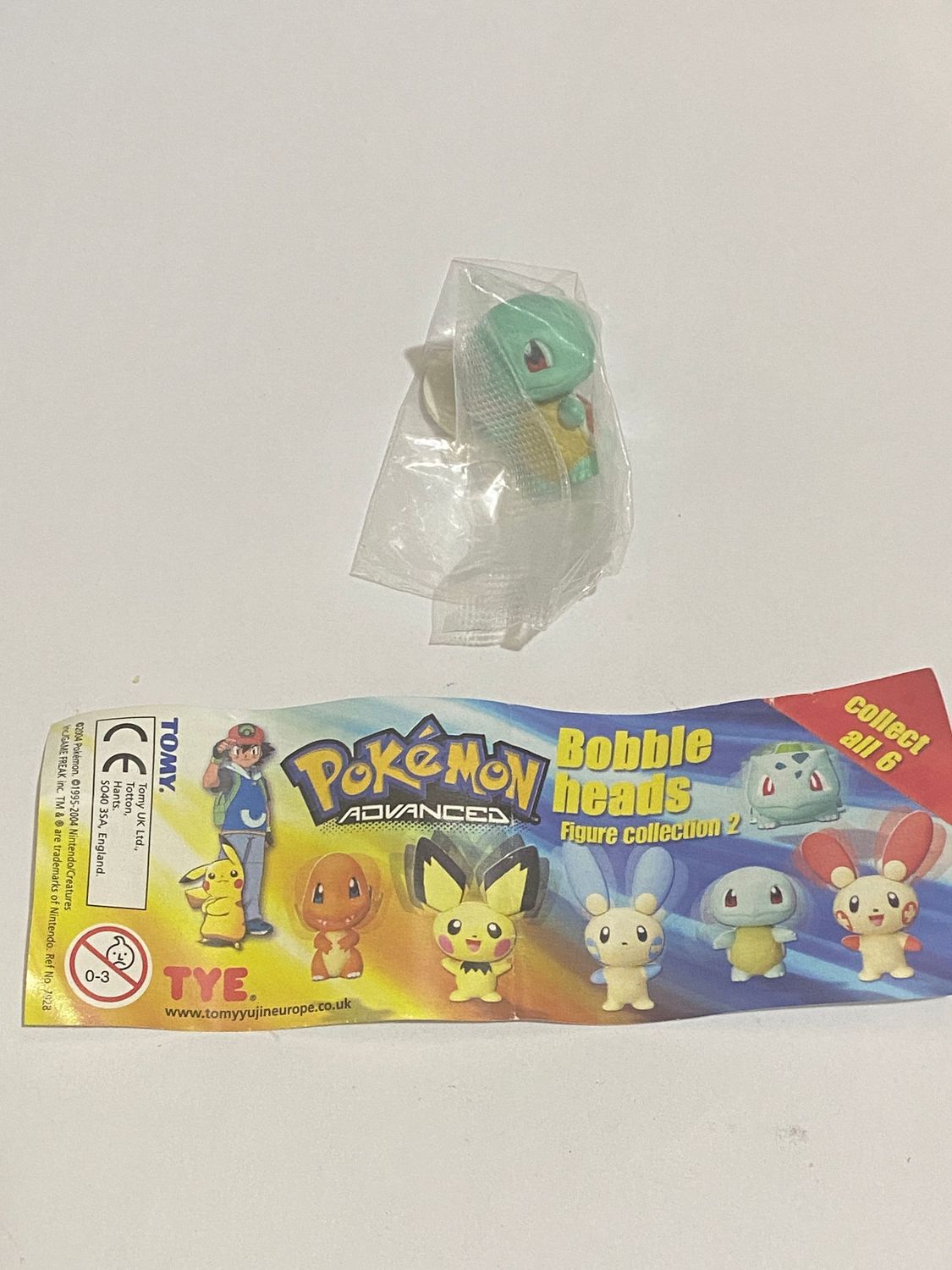TOMY Personaggio Pokemon Bobble heads Collection Squirtle no BPZ