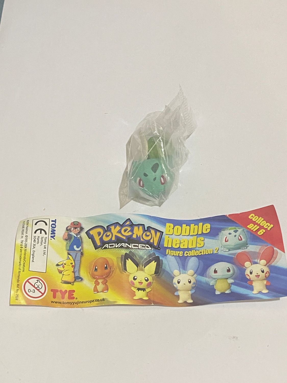 TOMY Personaggio Pokemon Bobble heads Collection Bulbasaur no BPZ