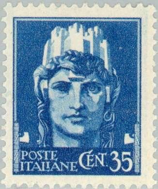 Francobolli- Francobolli-"Italia turrita"-1929-Italia-35 c
