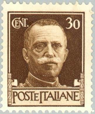 Francobolli-Re Vittorio Emanuele III di fronte-1929-Italia-30 c Francobolli-Re Vittorio Emanuele III di fronte-1929-Italia-30 c
