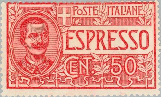 Francobolli-Express - Vittorio Emanuele III (1869-1947) - Tipo Floreale-1920-Italia-50 c Francobolli-Express - Vittorio Emanuele III (1869-1947) - Tipo Floreale-1920-Italia-50 c