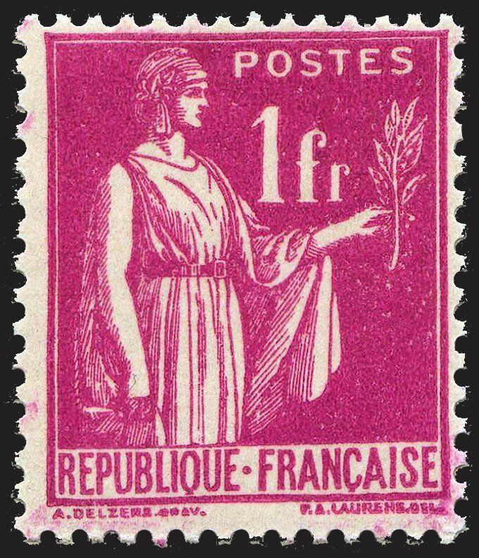Francobolli-Tipo Pace-1937-Francia-1 F Francobolli-Tipo Pace-1937-Francia-1 F