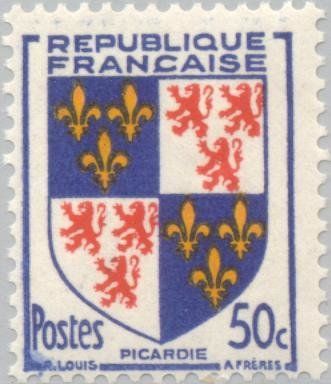 Francobolli-Piccardia-1953-Francia-50 c Francobolli-Piccardia-1953-Francia-50 c