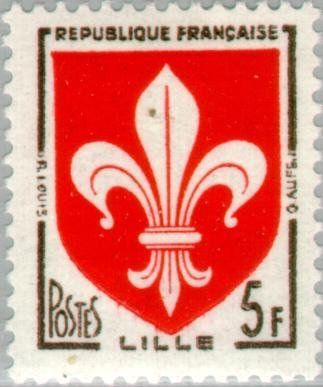 Francobolli-Lille-1958-Francia-5 F Francobolli-Lille-1958-Francia-5 F
