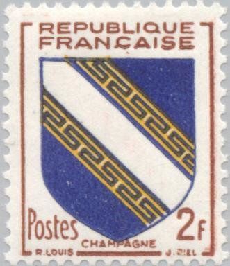 Francobolli-Champagne-1953-Francia-2 F Francobolli-Champagne-1953-Francia-2 F