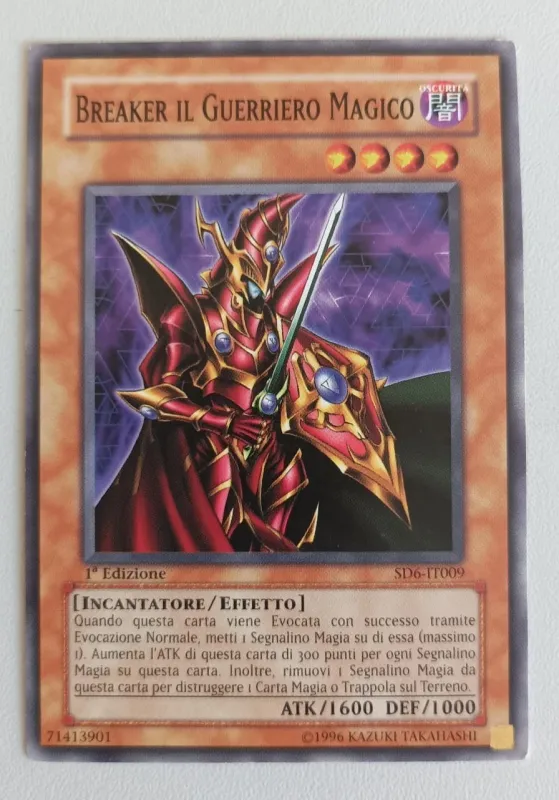 Carta YUGIOH-Breaker il Guerriero Magico-SD6-IT009-ITA-Poor-Common 1.Ed Carta YUGIOH-Breaker il Guerriero Magico-SD6-IT009-ITA-Poor-Common 1.Ed